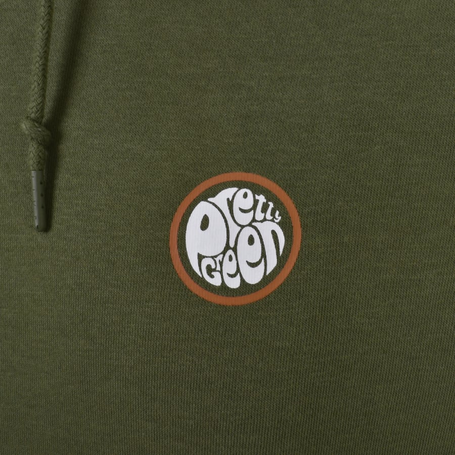Pretty Green Wonderwall Hoodie Khaki